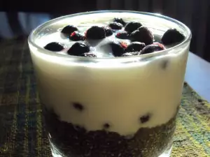 Chia Jelly with Yogurt and Chokeberry