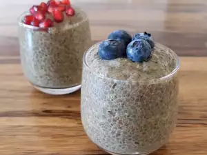 Chia Pudding with Matcha Green Tea