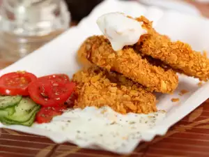 Chicken Fillets with Cornflakes in the Oven