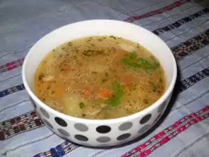 Chicken Soup with Eggplant