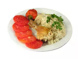 rice and tomatoes