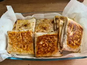 Chimichanga with Lavash (Armenian Bread)