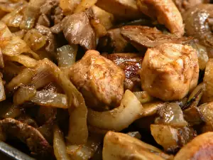 Pork with Mushrooms and Leeks