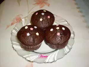 Muffins with a Chocolate Filling