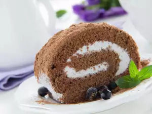 Chocolate Roll with Coffee