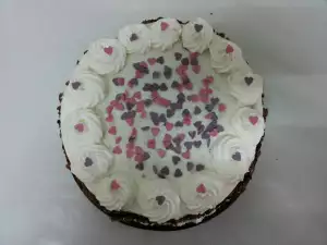 Chocolate Cake with Hearts