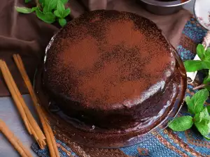 Cake with Chocolate Buttercream