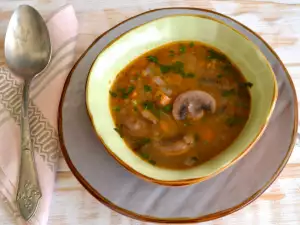 Lentil Soup with Field Mushrooms