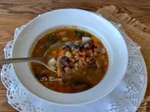 Lentil and Mushroom Soup