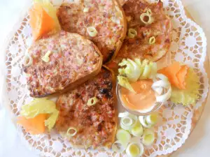 Wonderful Princess Sandwiches with Minced Meat and Bacon