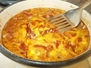 Oven-Baked Peppers with Feta Cheese and Eggs