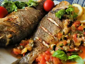 Sea Bream with Tomato and Capers Sauce