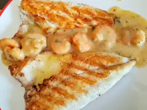 Grilled Sea Bream Fillet with Shrimp Sauce