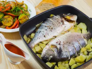 Baked Sea Bream with Artichokes and Potatoes