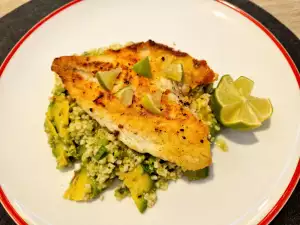 Sea Bream on Millet and Avocado Canape