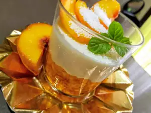 Coconut Rice Pudding with Peaches