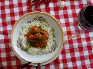 Curry Meatballs with Jasmine Rice