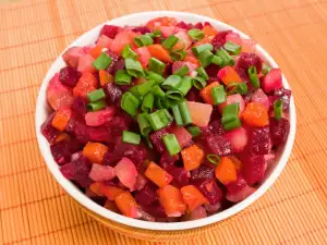 Potato, Beetroot and Carrot Salad