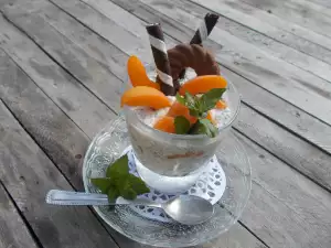 Summer Dessert with Chia and Apricots