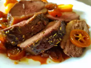 Oven-Baked Duck Magret with Honey and Kumquat