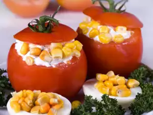 Tomatoes Stuffed with Corn