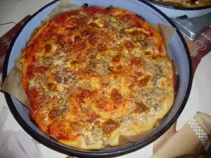 Homemade Pizza with Sausages