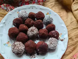 Homemade Cocoa Truffles with Tahini