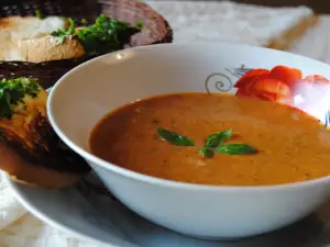 Creamy Tomato Soup with Basil