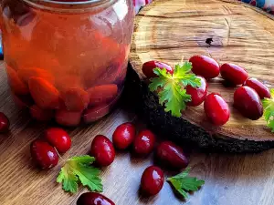 Cornelian Cherry Compote