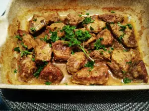 Oven-Baked Pork Liver with Beer