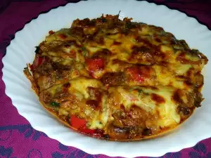 Chicken Livers with Vegetables and Cheese