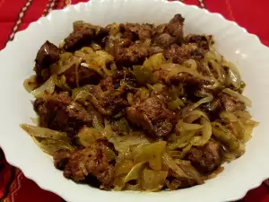 Fried Livers with Onions