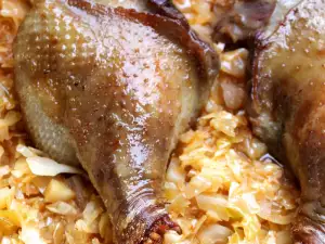 Roasted Goose with Sauerkraut