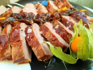 Duck Magret with Physalis and Honey Sauce