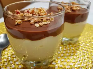 Egg Custard with Mascarpone, Chocolate and Muesli