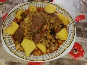 Venison with Peas and New Potatoes