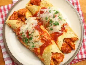 Enchiladas with Chicken Meat