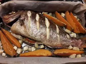 Oven-Baked Red Sea Bream with Sweet Potatoes