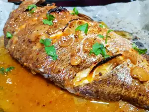 Oven-Baked Red Sea Bream with a Wonderful Sauce