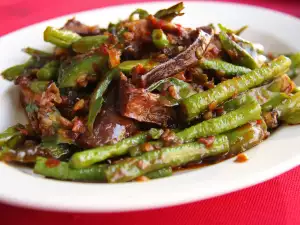 Caucasian Salad with Lamb and Mushrooms