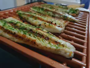 Grilled Sea Bass with Parsley Pesto