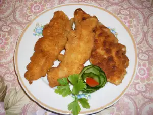 Breaded Chicken Fillets with Breadcrumbs