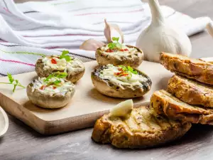 Stuffed Parasol Mushrooms