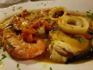 Fish and Seafood in White Wine Sauce