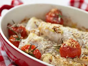 Fish with Potatoes Pudding