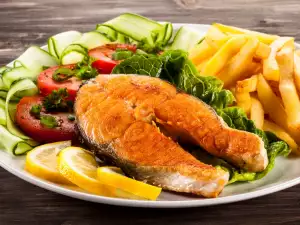 Fried Salmon Steaks