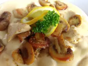 Fricassee with Chicken Fillet and Mushrooms