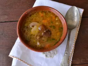 Monastery-Style Mushroom Soup with Rice