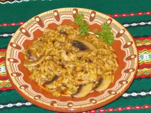 Skillet Mushrooms and Rice