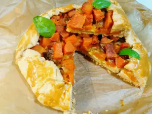 Pumpkin, Caramelized Onion, and Feta Galette